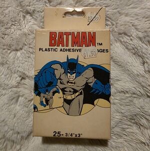 Vintage 1989 Batman Plastic Adhesive Bandages